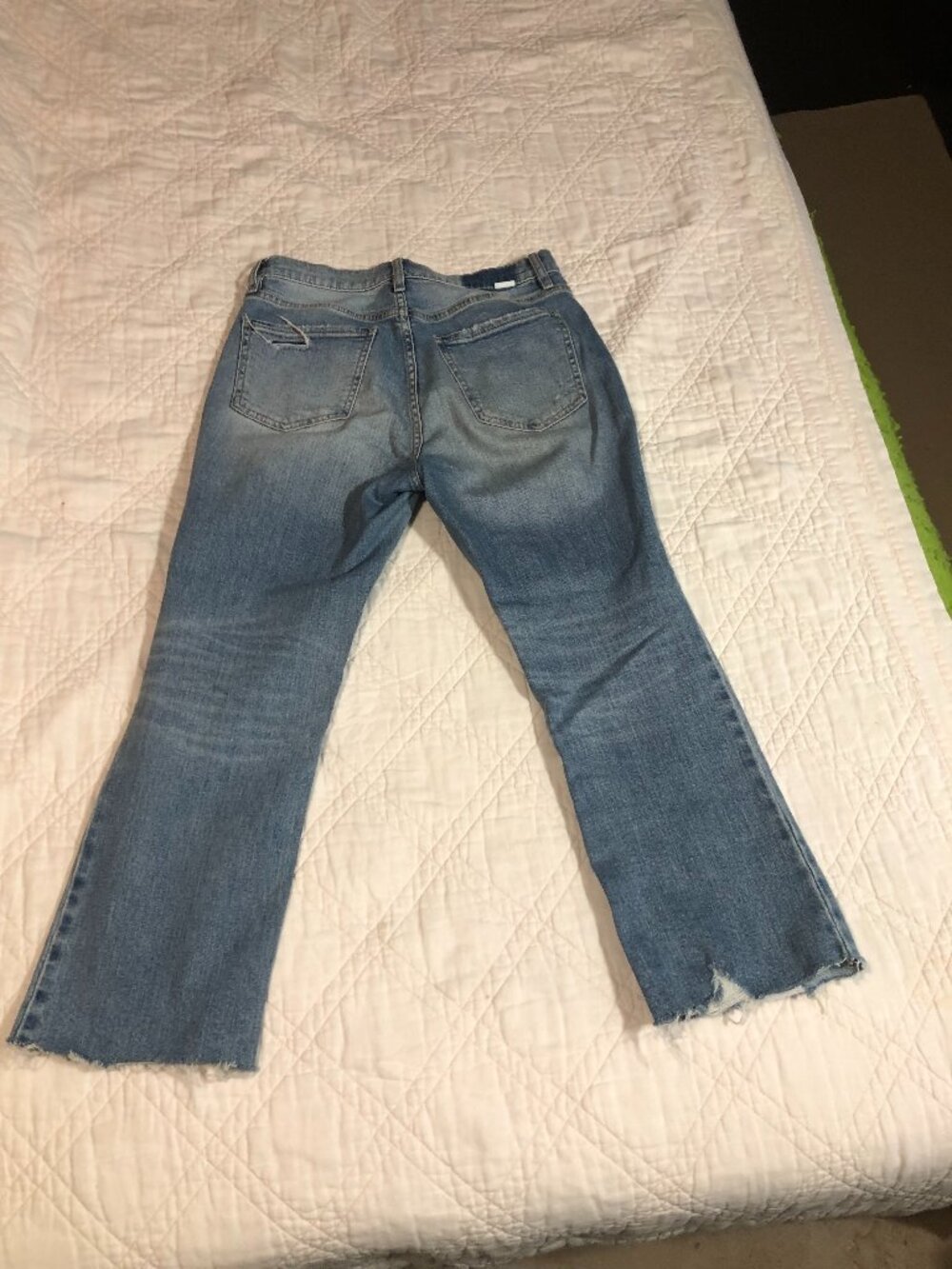 Daze Distressed Denim Jeans, Size 28